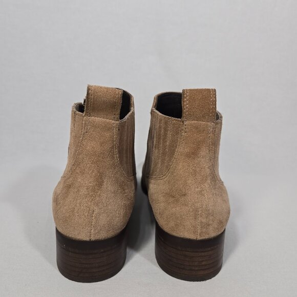 PAUL GREEN Old Money Elevated Basic TAN Suede Leather Chelsea Booties Size 10.5. - Picture 6 of 17